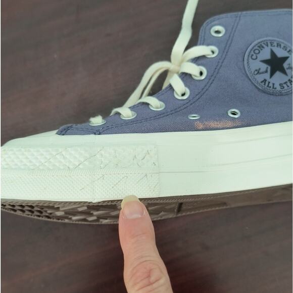 Converse Chuck Taylor All Star Lift Platform Sneakers Wmn's Sz 6.5 Purple Beaded - Picture 7 of 16